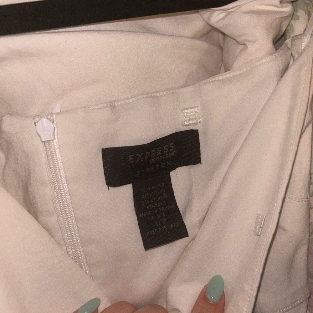 Express White Floor Length Strapless Spaghetti St… - image 4